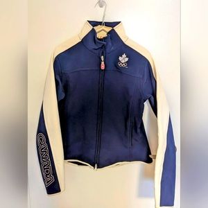 Women's Large Hudson Bay Navy White Olympic Jacket